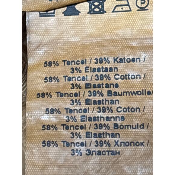 Summum Womens Size 36 Brown Twill Stretch Worker Pockets Tapered Pants Trousers - Picture 4 of 12